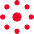 Circular red dots icon | Fillmed