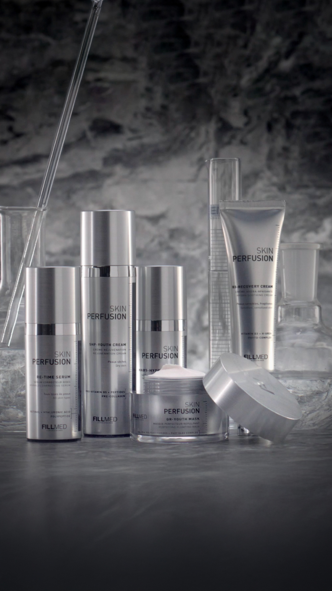 SKIN PERFUSION RANGE FILLMED SKIN PERFUSION range of post-procedure skincare to protect and hydrate after a chemical peel